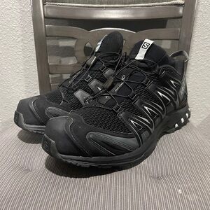 2017 Salomon XA Pro 3D Black and Gray Trail Running Shoes